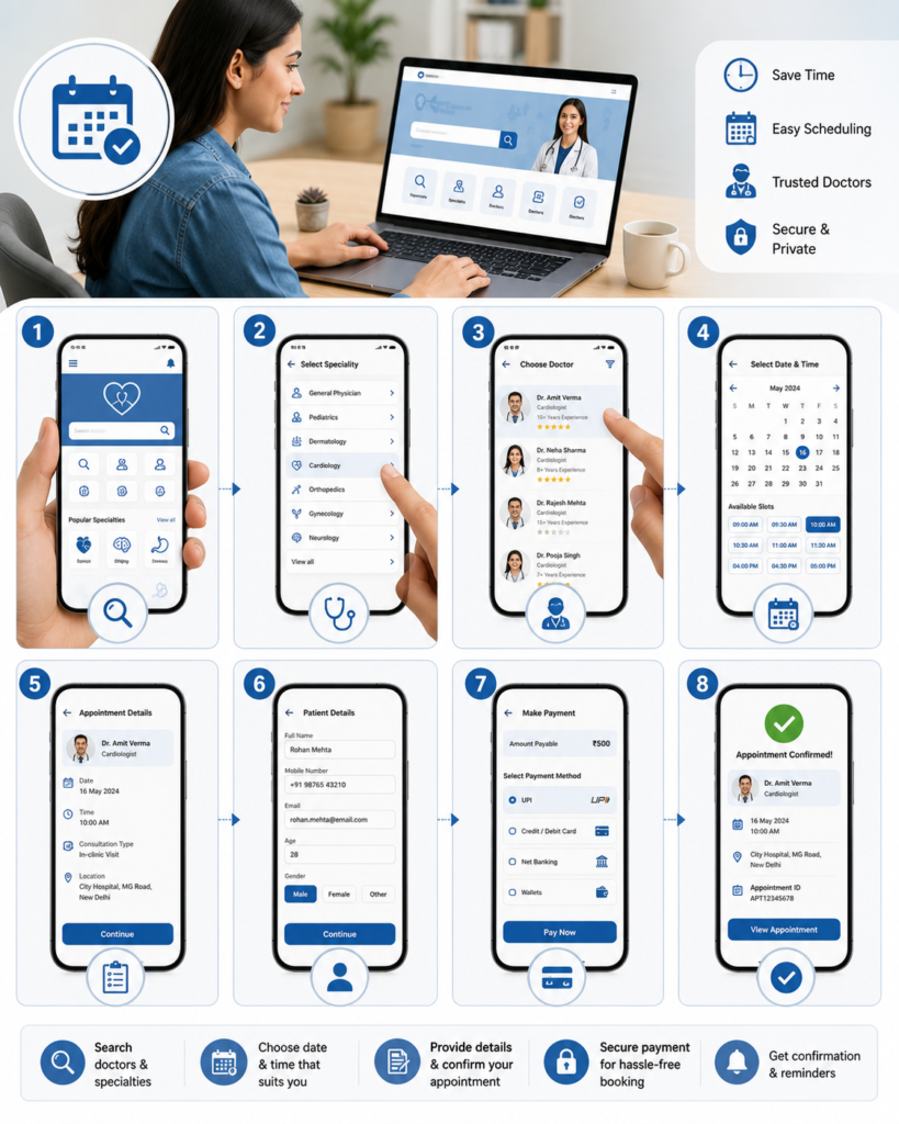 How to Book a Doctor Appointment Online chatgpt image jul 8, 2026, 02 00 13 pm